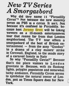 New TV Series A Smorgasbord; Sarasota Herald-Tribune; 15 Février 1976