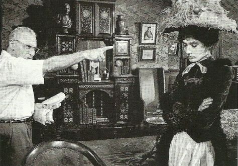 Audrey Hepburn et George Cukor - Agrandissement