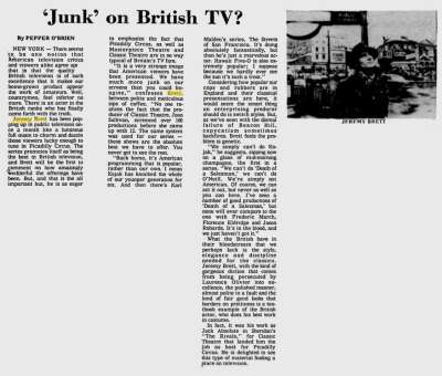 ‘Junk‘ On British TV?; The Morning Record; 3 Juillet 1976