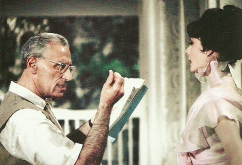 Audrey Hepburn et George Cukor - Agrandissement