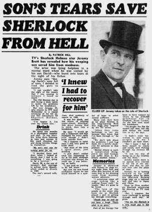 Son&lsquo;s Tears Saved Sherlock From Hell; vers 1980 &nbsp; &nbsp;