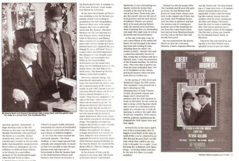 Jeremy of the Brett; Sherlock Holmes Gazette (1995)
