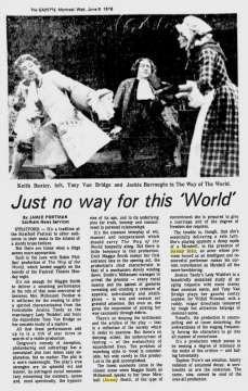 Just No Way For This &lsquo;World&lsquo;; The Montreal Gazette; 9 Juin 1976
