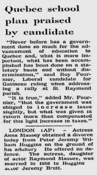 The Citizen&lsquo;s Classified Advertising Section; Ottawa Citizen; 9 Novembre 1962
