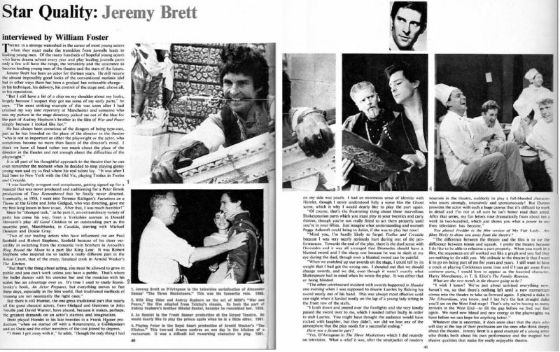 Star quality: Jeremy Brett