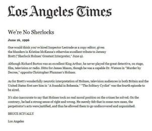 We&lsquo;re No Sherlocks; 16 Juin 1996